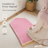 Embroidered thick prayer mat - Embroidered Comfort Mat - Classic Medallion (6 Colors) - detail view 2