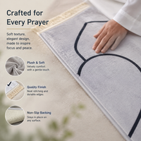 Couple prayer mat set - Couple Prayer Mat Set - Black & White Heart - detail view 4
