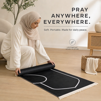 Couple prayer mat set - Couple Prayer Mat Set - Black & White Heart - detail view 5