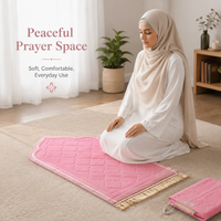 Embroidered thick prayer mat - Embroidered Comfort Mat - Classic Medallion (6 Colors) - detail view 5