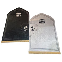Couple prayer mat set - Couple Prayer Mat Set - Obsidian & Moonlit Kaaba - detail view 2