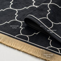 Couple prayer mat set - Couple Prayer Mat Set - Midnight & Ivory Minimal - detail view 4