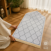 Couple prayer mat set - Couple Prayer Mat Set - Midnight & Ivory Minimal - detail view 5