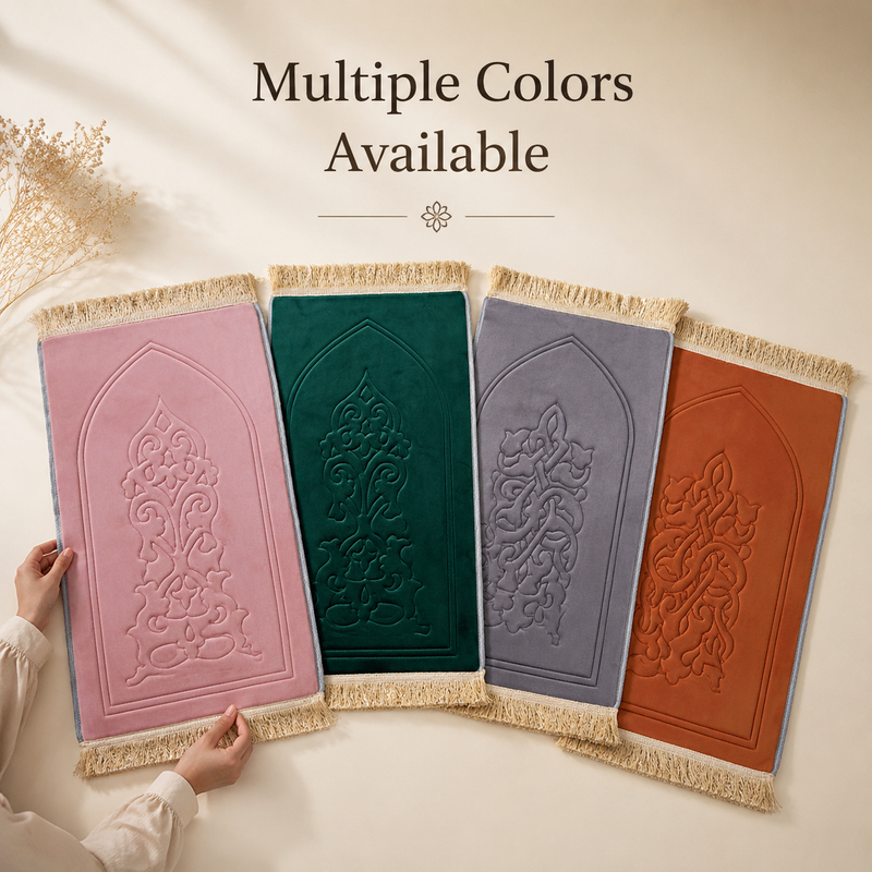 Embroidered thick prayer mat - Embroidered Comfort Mat - Royal Damask (6 Colors) - main product image
