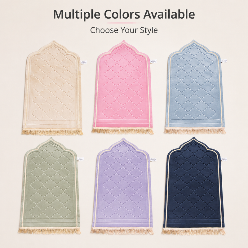 Embroidered thick prayer mat - Embroidered Comfort Mat - Classic Medallion (6 Colors) - main product image