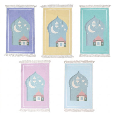 Kids Prayer Mat — Moon & Stars (5 Colors)