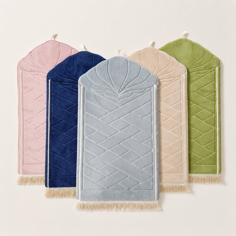 Embossed thick prayer mat - Embossed Thick Mat - Soft Collection (5 Colors) - main product image